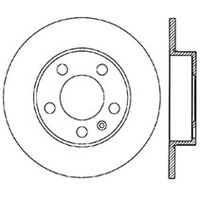 StopTech Power Slot 3/99-06 Audi TT (exc Quattro) / 12/98-10 VW Golf Right Rear Slotted CRYO Rotor