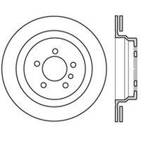 StopTech Power Slot 95-99 BMW M3 / 98-02 Z3 Rear Left Slotted Rotor