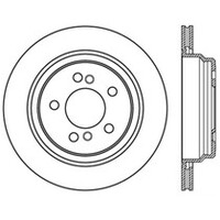 StopTech Sport Slotted (CRYO) 01-06 BMW M3 Rear Right Rotor