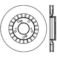 StopTech Power Slot 00-09 Honda S2000 CRYO Rear Left Slotted Rotor