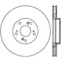 StopTech Power Slot Slotted 06-08 Honda Civic Si Front Left Rotor