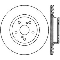 StopTech Power Slot 86-92 Supra ALL Front Right SportStop Slotted Rotor