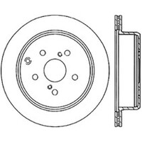 StopTech Power Slot 86-92 Supra ALL Rear Left SportStop Slotted Rotor