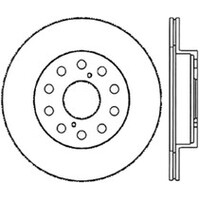 StopTech Sport Slotted 91-95 Toyota MR2 Cryo Rear Right Rotor