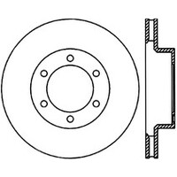 StopTech Front Left Cryo Slotted Sport Brake Rotor 03-09 Toyota 4Runner