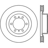 StopTech Sport Slotted (CRYO) 10-19 Lexus GX Front Left Slotted Rotor