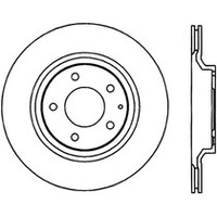 StopTech Power Slot 2003+ Mazda RX8 Slotted CRYO Right Front Rotor - SPORT SUSPENSION ONLY