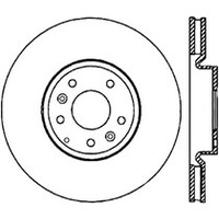 StopTech Power Slot 2003+ Mazda RX8 Slotted Left Front Rotor - SPORT SUSPENSION ONLY