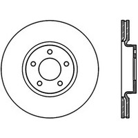 StopTech Power Slot 07-09 Mazdaspeed3 Slotted Left Front Rotor