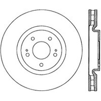 StopTech Power Slot 03-06 Evo 8 & 9 Cryo Slotted Left Front Rotor