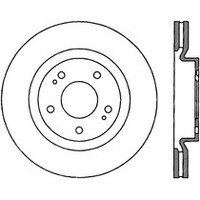 StopTech Power Slot 08-09 Evo 10 Cryo Slotted Left Rear Rotor