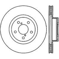 StopTech Power Slot 05-08 STi (5x114.3) CRYO Front Right Rotor