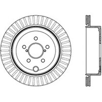 StopTech Power Slot 13 Scion FR-S / 13 Subaru BRZ Rear Left Cryo Slotted Rotor