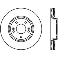 StopTech 09-18 Kia Forte Cryo Front Left Slotted Sport Brake Rotor