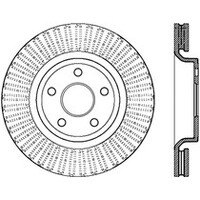 StopTech Slotted Sport Brake Rotor 11-17 Jeep Grand Cherokee (Excludes SRT8)