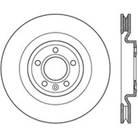 StopTech 12-13 Ford Mustang GT 5.0L V8 Slotted Left Front Rotor