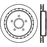 StopTech Power Slot 97-04 Chevy Corvette Slotted Right Rear CRYO Rotor