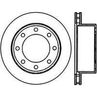 StopTech Power Slot 00-05 Ford Excursion / 01-04 F250 2WD/4WD Rear Right Slotted CRYO Rotor