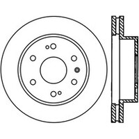 StopTech Power Slot 07-09 Cadillac Escalade / 05-09 Chevy Silverado Front Right Slotted CRYO Rotor