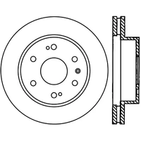 StopTech Power Slot 07-09 Cadillac Escalade / 05-09 Chevy Silverado Front Right Slotted CRYO Rotor