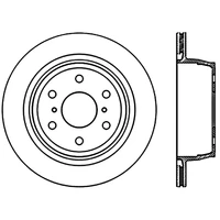 StopTech Power Slot 07-09 Cadillac Escalade / 07-09 Chevy Avalanche Rear Left Slotted CRYO Rotor