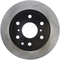 StopTech PowerSlot Chevrolet Avalanche/Silverado/Suburban/Tahoe / GMC Yukon Left Slotted Rear Rotor