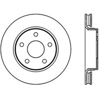 StopTech Sport Slot 07-17 Jeep Wrangler Slotted Left Front CRYO Rotor