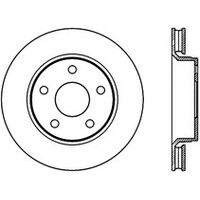 StopTech Sport Slot 07-17 Jeep Wrangler Slotted Right Front CRYO Rotor