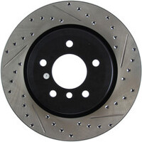 StopTech 06 BMW 330 / 07-09 BMW 335 Slotted & Drilled Right Rear Rotor