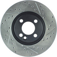 StopTech Slotted & Drilled Sport Brake Rotor 07-13 Mini Cooper