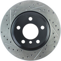 StopTech 12-16 BMW 335i Slotted & Drilled Rear Left Rotor