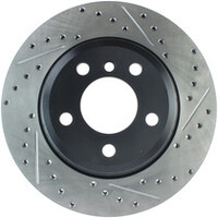 StopTech 12-16 BMW 335i Slotted & Drilled Rear Right Rotor