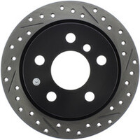 StopTech 14-15 Mini Cooper Base Slotted & Drilled Rear Right Rotor