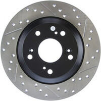 StopTech 00-09 S2000 Slotted & Drilled Left Front Rotor