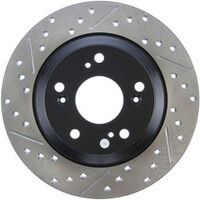 StopTech 00-09 S2000 Slotted & Drilled Right Front Rotor