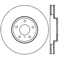 StopTech 06-18 Nissan Maxima SportStop Cryo Slotted & Drilled Front Left Rotor