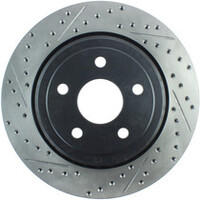 StopTech 12-15 Jeep Cherokee SRT8 Sport Slotted & Drilled Rear Driver Side Brake Rotor