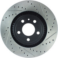 StopTech Slotted & Drilled Sport Brake Rotor - 2015 Ford Mustang Non-Brembo - Front Right