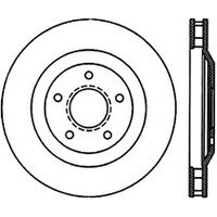 StopTech 04 & 08 Cadillac XLR/XLR-V / 97-04 Chevy Corvette Slotted & Drilled Front Left Rotor