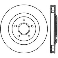 StopTech 04 & 08 Cadillac XLR/XLR-V / 97-04 Chevy Corvette Slotted & Drilled Front Right Rotor