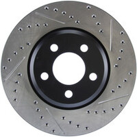 StopTech 05-13 Chrysler300/300C / 09-12 Dodge Challenger Rear Left Drilled & Slotted Rotor