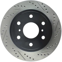 StopTech 07-10 GMC Sierra (w/ Rear Drum) / 07-09 GMC Yukon Rear Left Slotted & Drilled Rotor