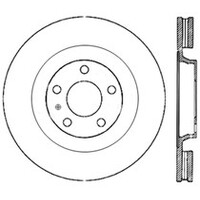 StopTech 08-11 Audi S5 Drilled Front Left Cryo Sport Rotor