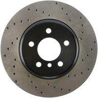 StopTech 11-13 BMW 550i Rear Right Drilled Sport Brake Rotor