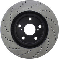 StopTech 07-13 Lexus ES 250/ES 300/ ES330/ES350 SportStop Drilled Left CRYO Front Rotor