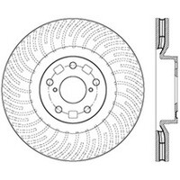 StopTech 12-15 Lexus IS350 Cross Drilled Left Front Rotor