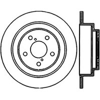 StopTech 02-05 Subaru Impreza WRX Rear Drilled Left Brake Rotor