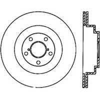 StopTech 06-07 WRX / 05-08 Subaru LGT Rear Drilled Left Rear Rotor