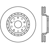 StopTech Sport Cross Drilled Brake Rotor - Front Right