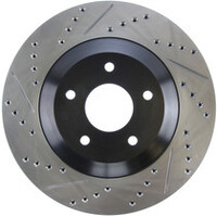 StopTech Power Slot 97-04 Chevy Corvette / 04 & 08 Cadillac XLR/XLR-V Front Right Drilled Rotors